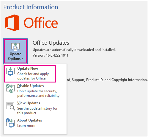 check for update microsoft office mac